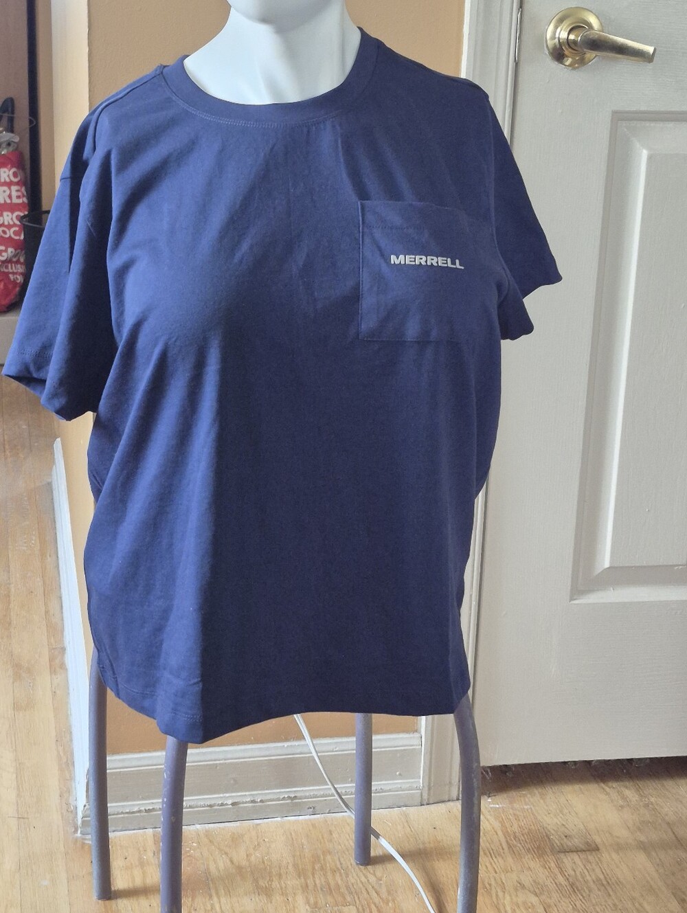 Merrell Dark Blue Pocket Tee with Logo